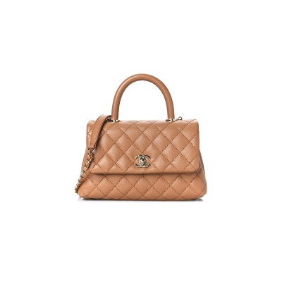 CHANEL CAVIAR QUILTED MINI COCO HANDLE FLAP 1173752 (23*15*10cm)